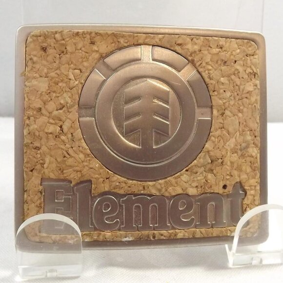 Element Skateboard Sports Logo Cork Belt Buckle - Picture 2 of 10